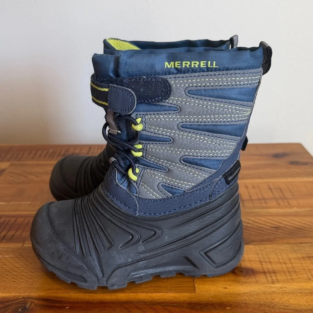 Merrell Navy and Gray Winter Boots